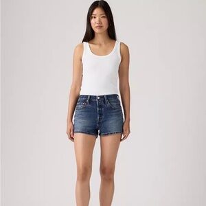 Levi’s 501 Shorts Size 30 Button Fly Medium Dark Wash